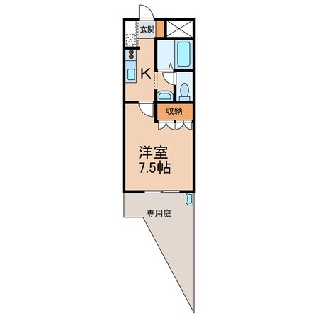 橋本駅 徒歩9分 1階の物件間取画像